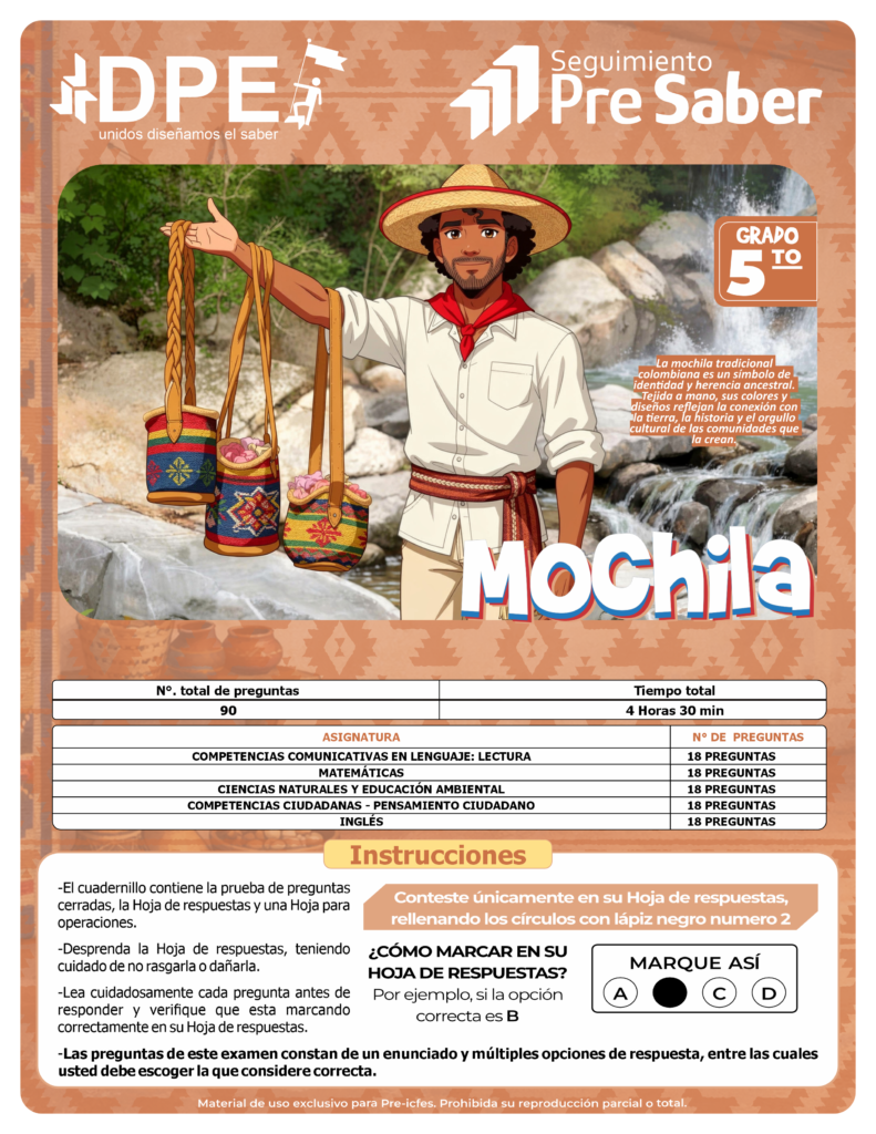 Mochila grado Quinto